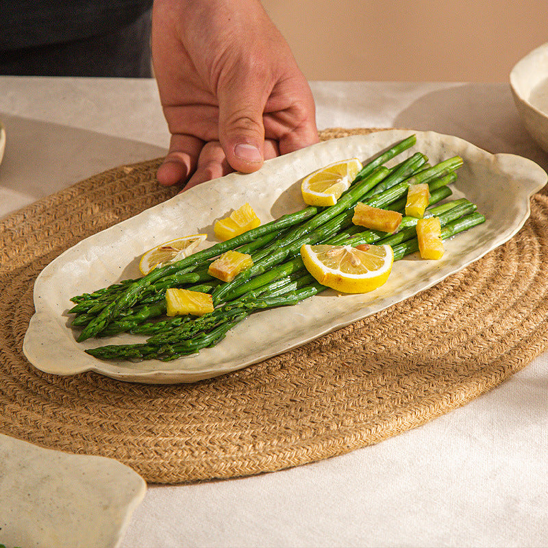 A ceramic handmade tableware