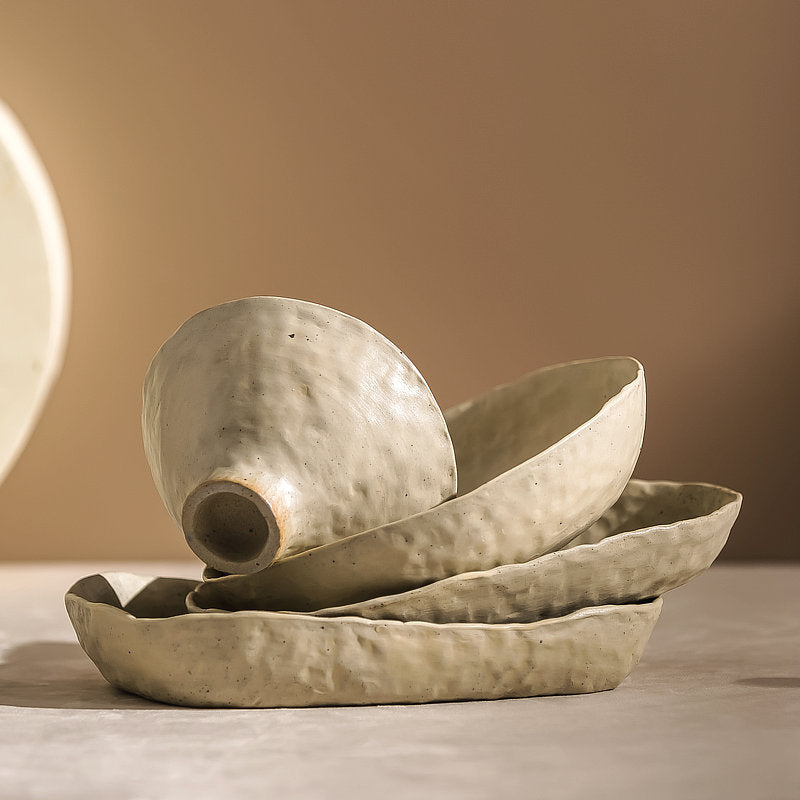 A ceramic handmade tableware