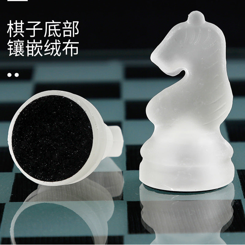 A  glass Chess Transparent Ornament