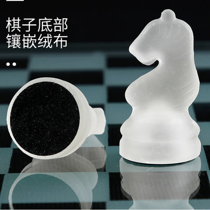 A  glass Chess Transparent Ornament