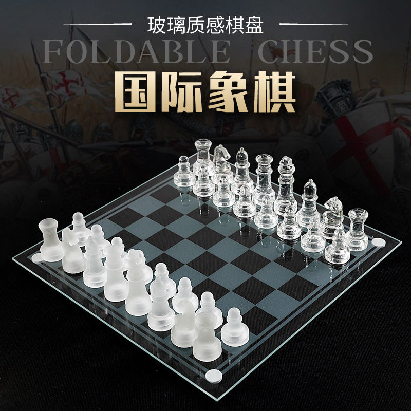 A  glass Chess Transparent Ornament
