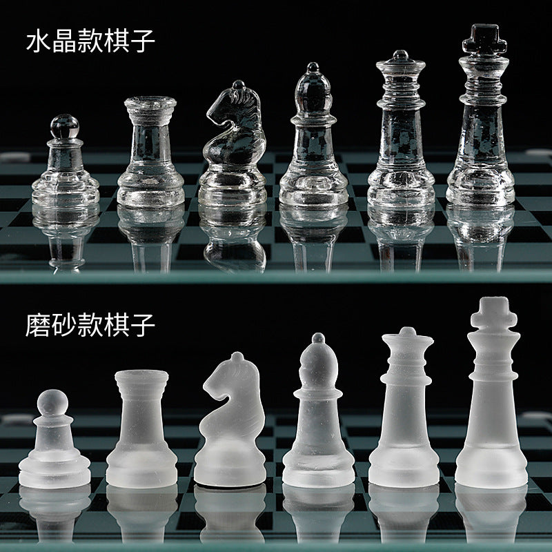A  glass Chess Transparent Ornament