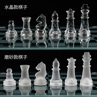 A  glass Chess Transparent Ornament