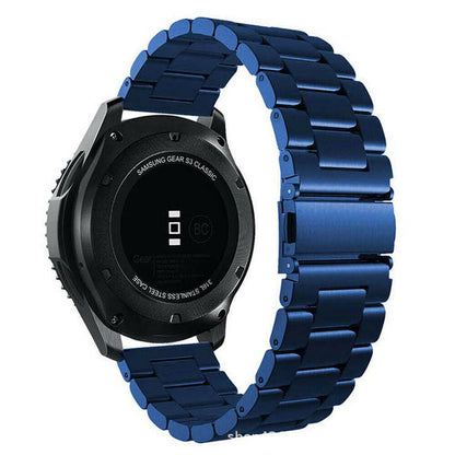 A Suitable for Samsung Galaxy Watch 3 stainless steel strap 20/22mm universal three-ball metal steel strap