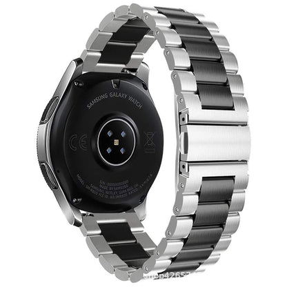 A Suitable for Samsung Galaxy Watch 3 stainless steel strap 20/22mm universal three-ball metal steel strap