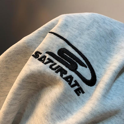 P crew neck sweater