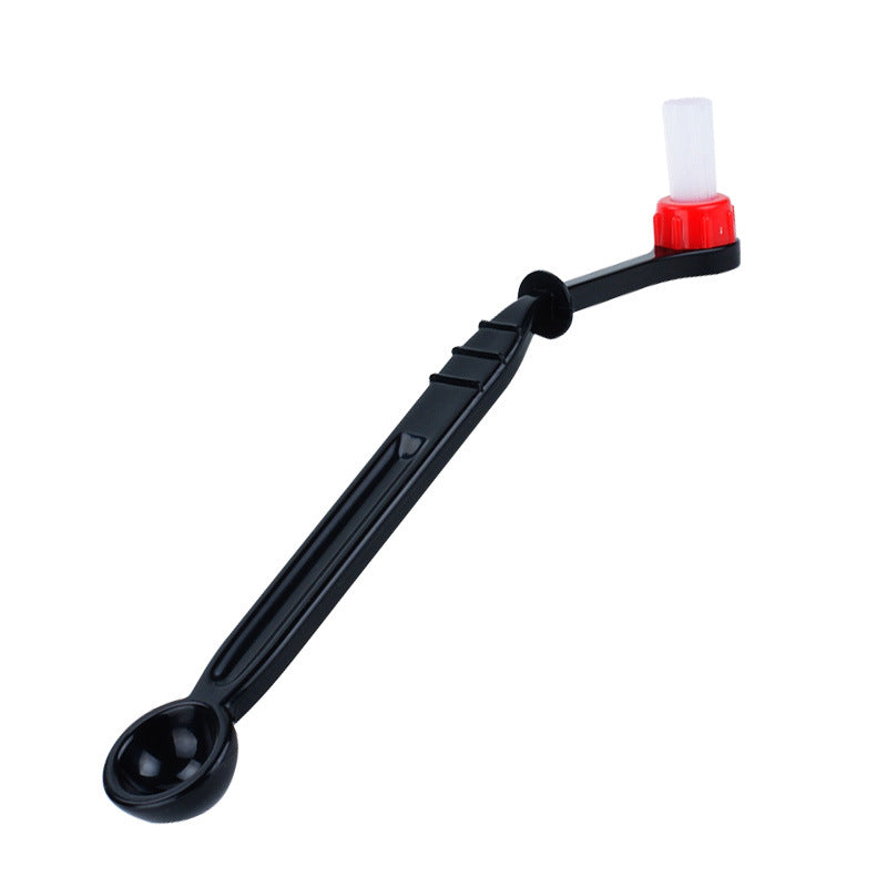 A Semi-automatic coffee machine cleaning brush, plastic brewing head brush, burner cleaning brush, special for anti-scalding coffee painting