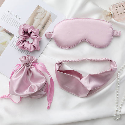 A four-piece set of blindfold hair band