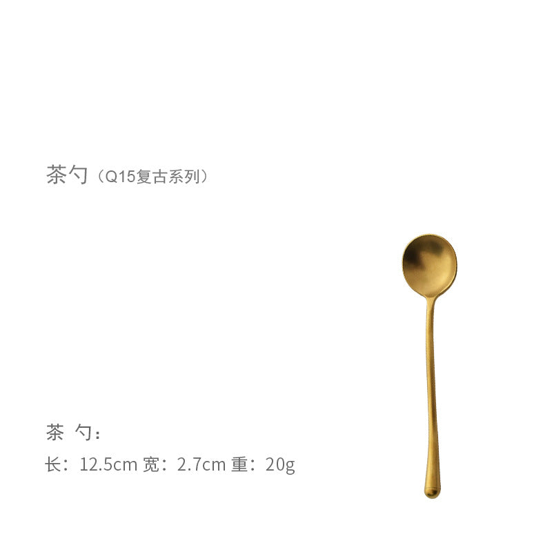A stainless steel cutlery