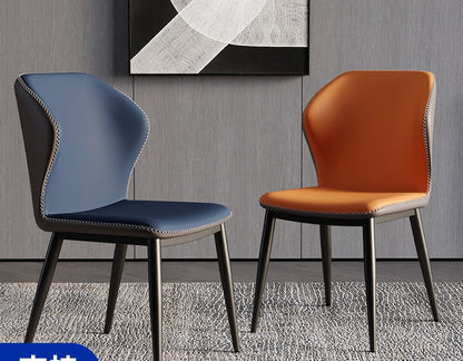 A leather chair backrest chair