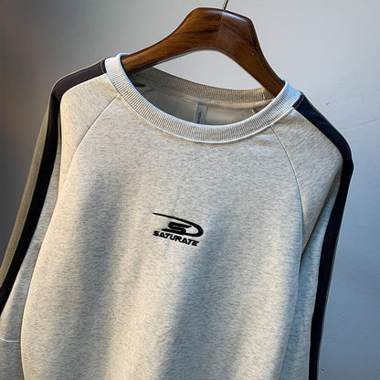 P crew neck sweater