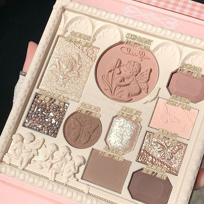 P eyeshadow blush high-gloss trimming integrated disc