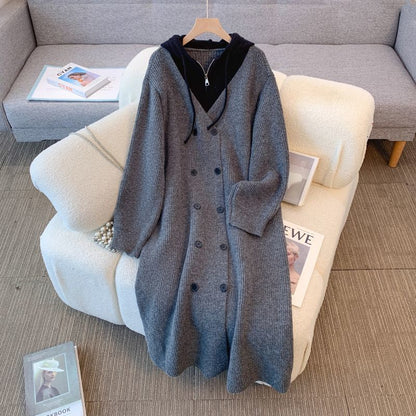 P long knitted jacket
