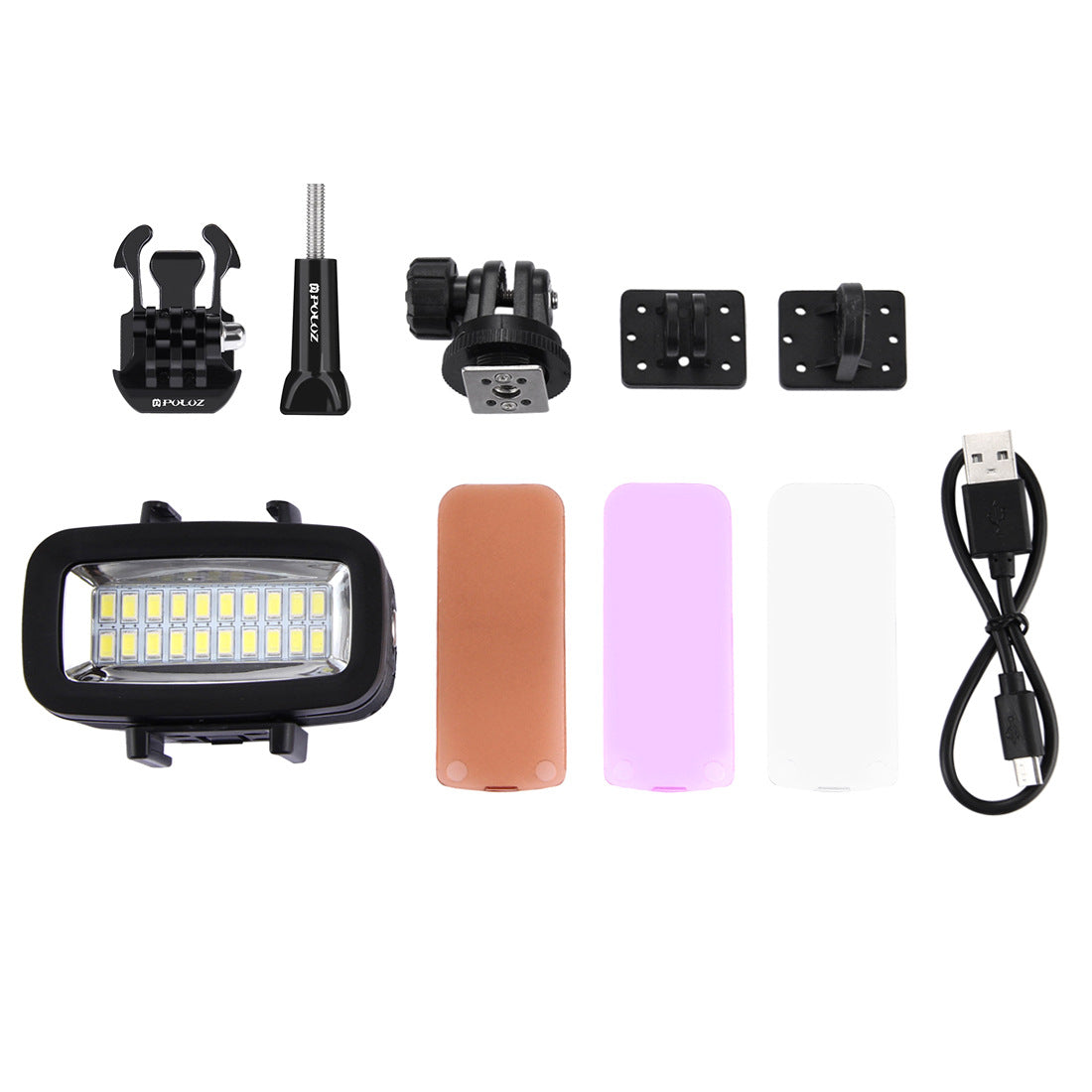 ملحقات كاميرا DJI Osmo Action، كاميرا GoPro، ضوء تعبئة الغوص، ضوء تصوير مقاوم للماء