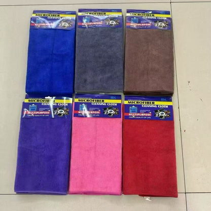 A enlarged and thickened car towel without leaving marks, water-absorbing polyester brocade microfiber towel, household cleaning floor towel
