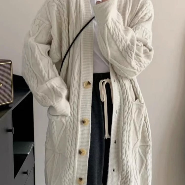 P Knitted Long Jacket