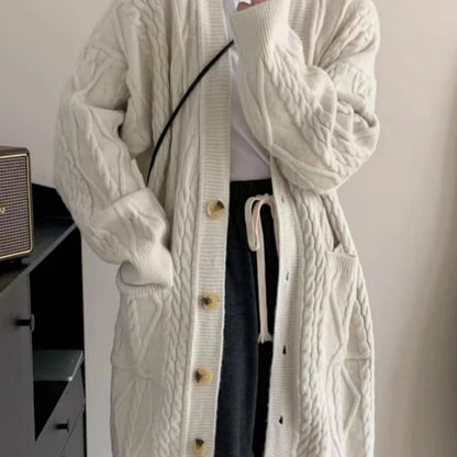 P Knitted Long Jacket