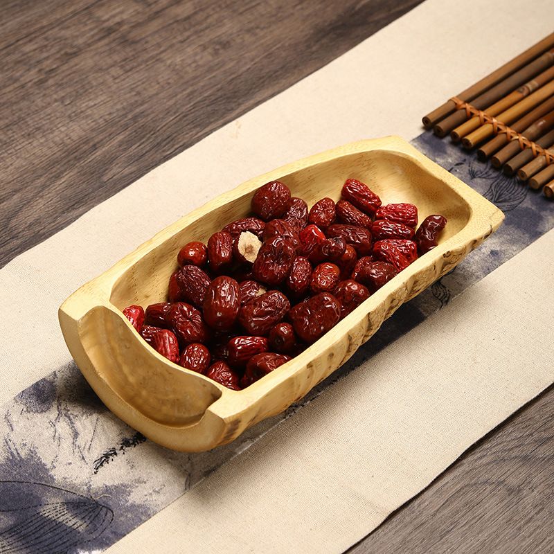 P Bamboo Products Bamboo Root Dried Fruit Plate