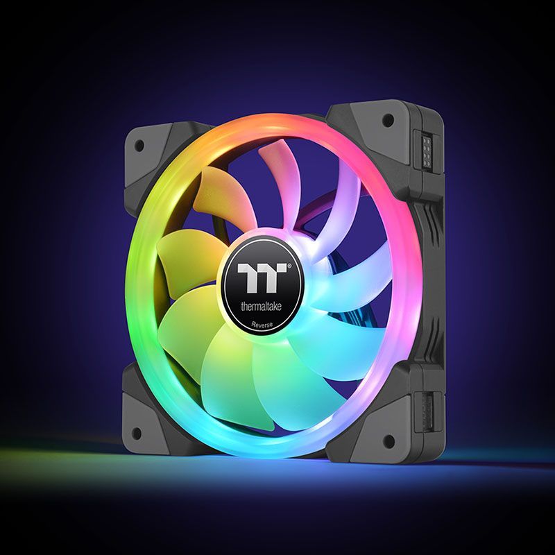 A Tt  SWAFAN EX12 EX14 ARGB Fan Magnetic Symphony Fan Front and Back Blade Outlet Mute