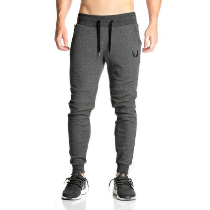 P Sports Men's Spring and Autumn Slim-fit Pants Running Training Tie Foot Embroidery Casual Elastic Slim-fit Cotton Pants