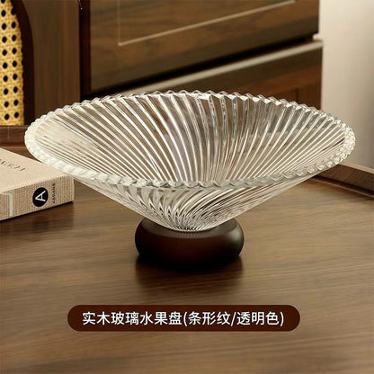 P glass fruit plate