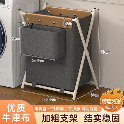 P folding laundry basket clothes storage