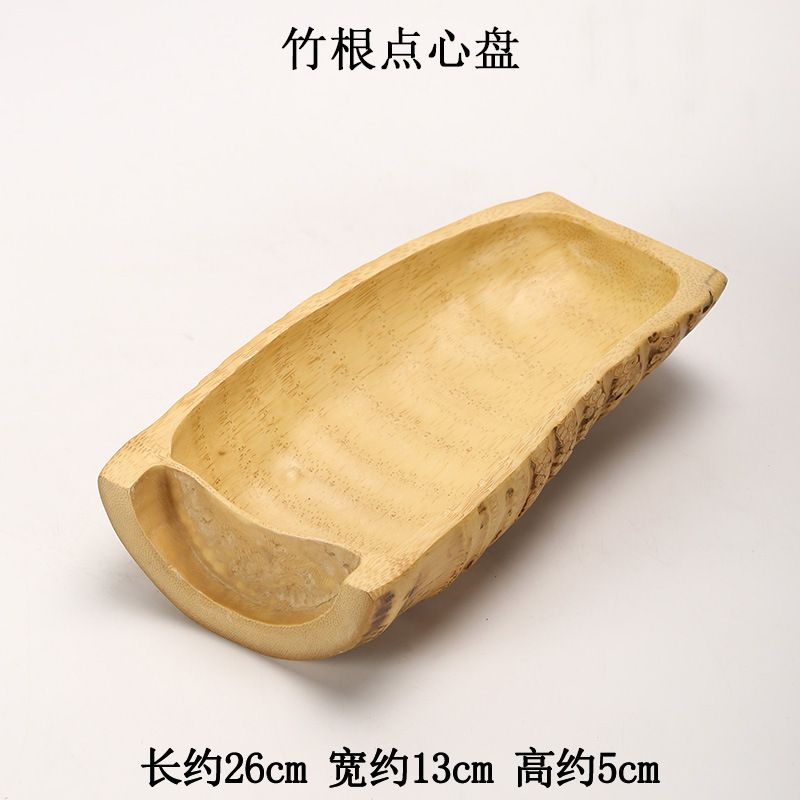 P Bamboo Products Bamboo Root Dried Fruit Plate