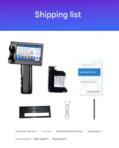 A handheld inkjet printer portable