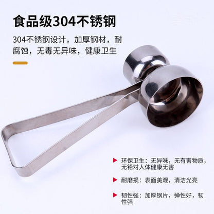(VIDEO) 304 stainless steel egg opener, egg slicer, double headed sticky rice egg opener, single beater, broken eggshell steamer - Mixbatch