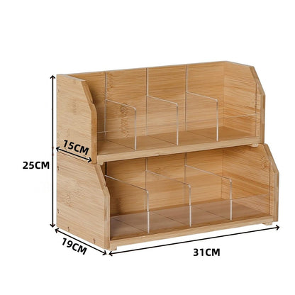 P Wooden tea bag storage box Finishing box