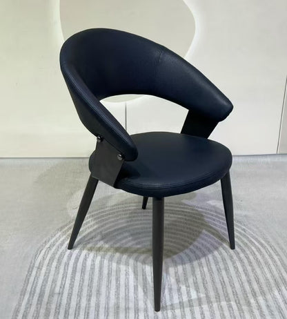A Leather Dining Chair Home Hotel Reception Chair Leisure Chair Durable Dining Chair