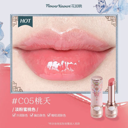 أحمر شفاه P Flower Know Butterfly Cloud Shoulder الجديد، بتركيبة عاكسة صلبة، ليس من السهل إزالته، أبيض، مرطب يومي 