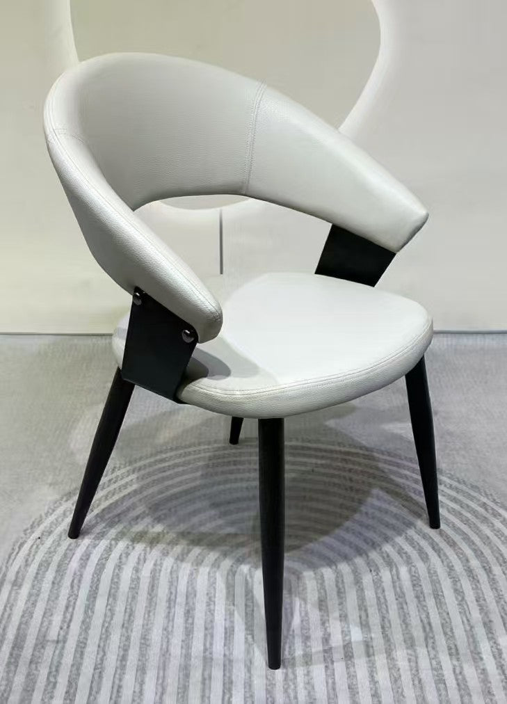 A Leather Dining Chair Home Hotel Reception Chair Leisure Chair Durable Dining Chair
