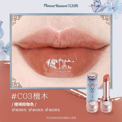 أحمر شفاه P Flower Know Butterfly Cloud Shoulder الجديد، بتركيبة عاكسة صلبة، ليس من السهل إزالته، أبيض، مرطب يومي 