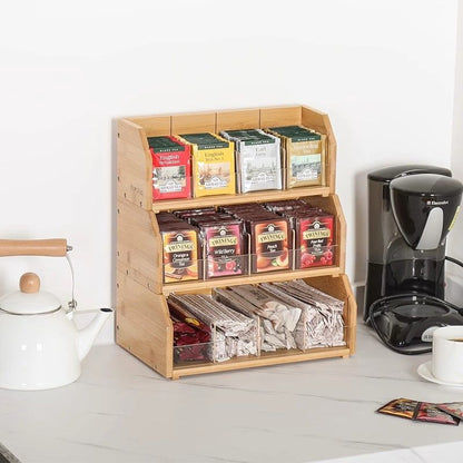 P Wooden tea bag storage box Finishing box