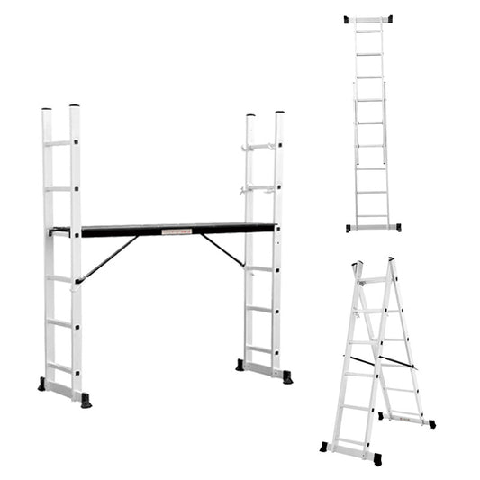 A indoor decoration thickened aluminum alloy scaffolding ladder engineering folding combination herringbone ladder scaffolding platform