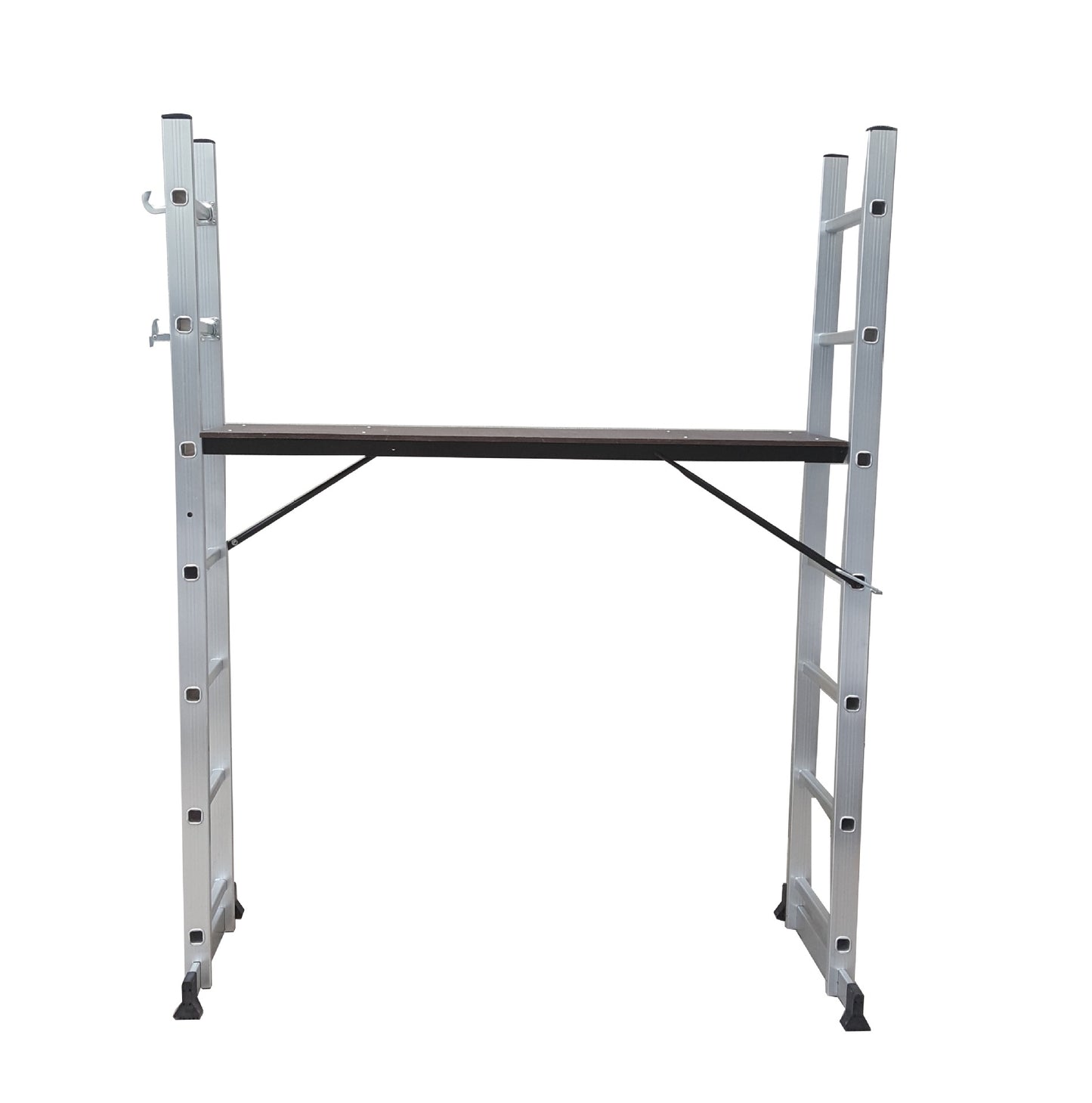 A indoor decoration thickened aluminum alloy scaffolding ladder engineering folding combination herringbone ladder scaffolding platform