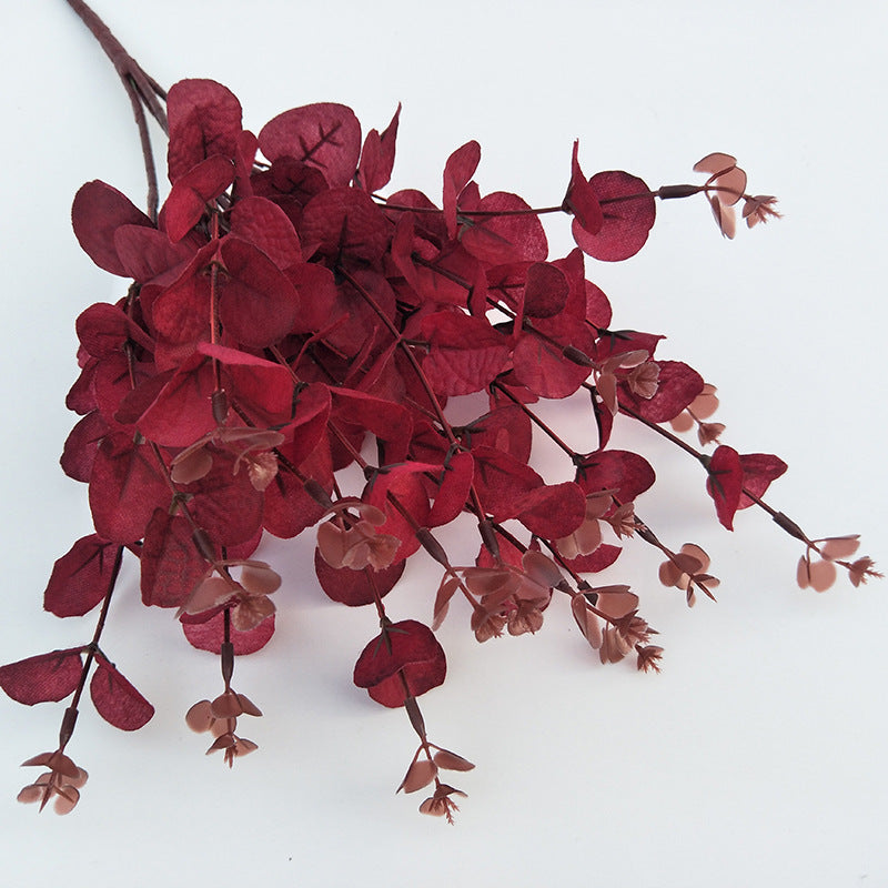 A small bunch of money leaves potted plants simulated green plants wedding home set shooting props silk flowers