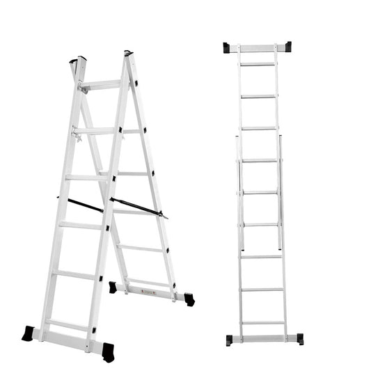 A indoor decoration thickened aluminum alloy scaffolding ladder engineering folding combination herringbone ladder scaffolding platform