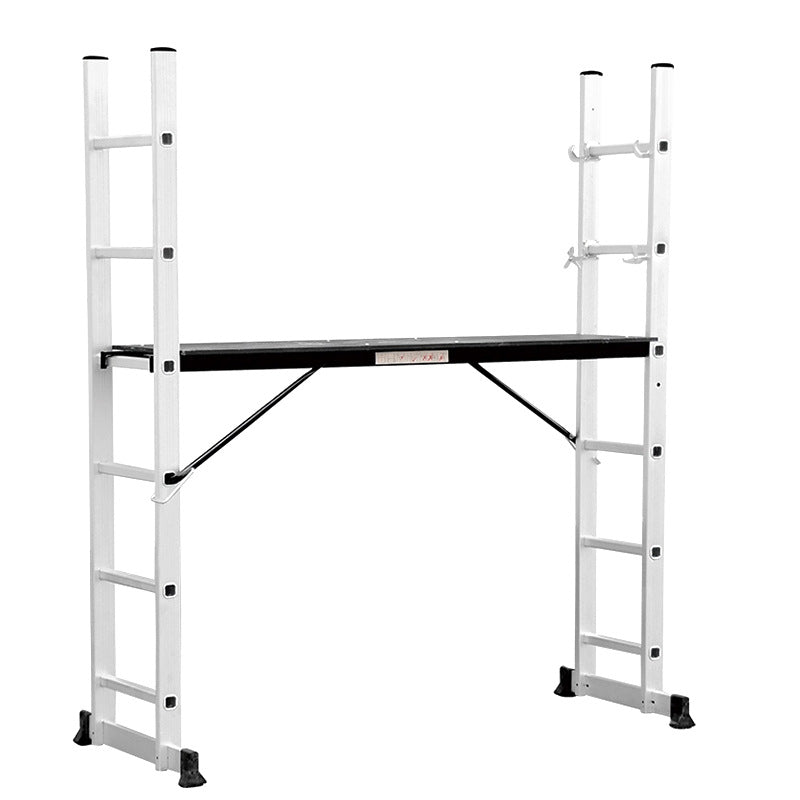 A indoor decoration thickened aluminum alloy scaffolding ladder engineering folding combination herringbone ladder scaffolding platform