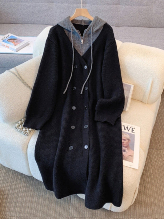 P long knitted jacket
