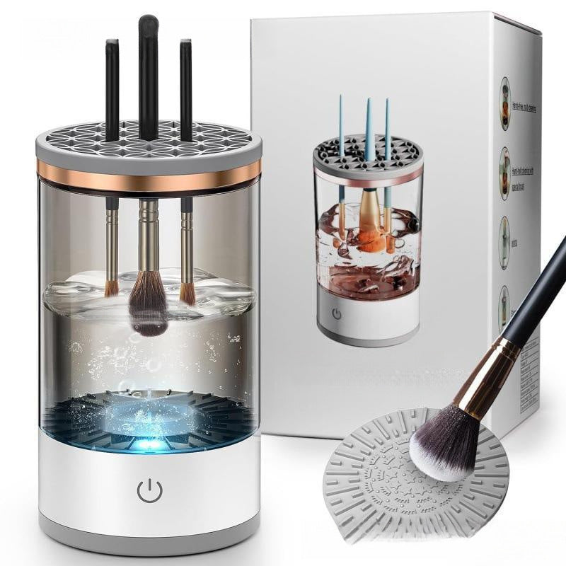 A makeup brush cleaner abs material