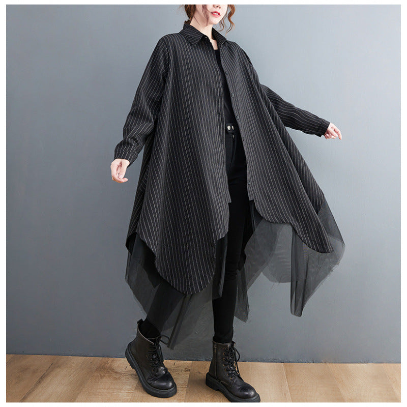 A long shirt jacket