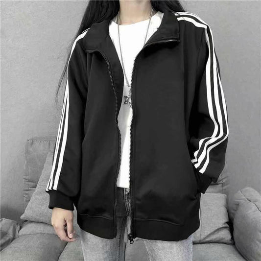 B2-m16 Spring and summer new three-bar coat women's Korean version thin jacket - Mixbatch