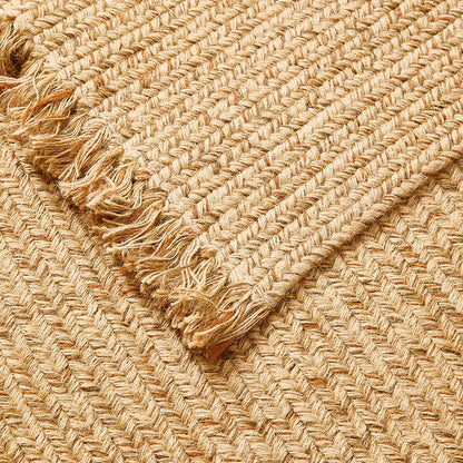 A Jute woven carpet floor mat