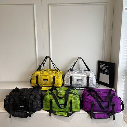 A printed large capacity bag