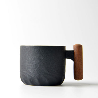 A ceramic tea cup small household coffee cup teacup kung fu tea set tea cup master cup single cup with handle