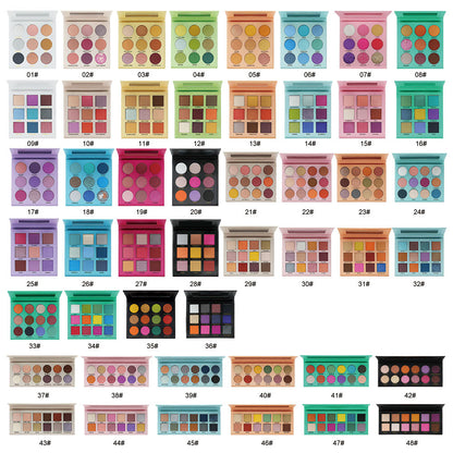 A Matte Pearl Eyeshadow Comprehensive Disc Eyeshadow —— Customizable logo MOQ 100 pieces