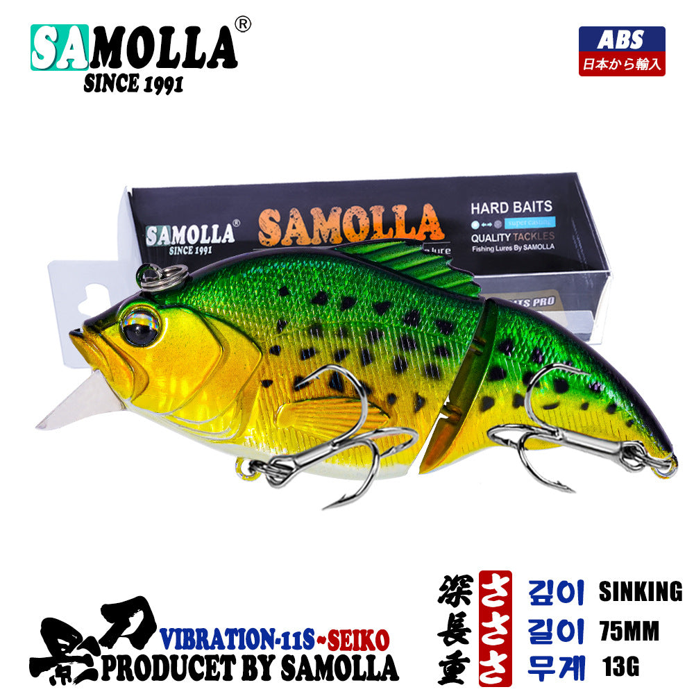 A Realistic Multi-section Swimbait  Slow Sinking