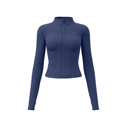 A Yoga Clothing Women's Fitness Running High Elasticity Sports Jacket Tights Hip Pants Fitness Clothing Set